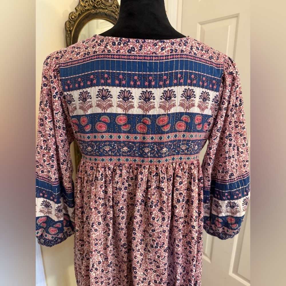 Pink Chicken Floral Boho Dress - Picture 6 of 12